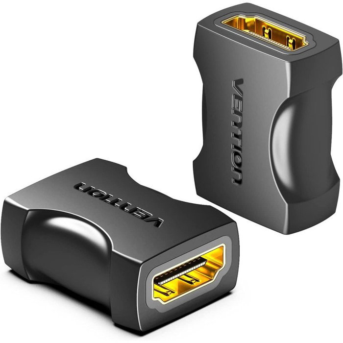Vention Adaptador HDMI 2.0 4K Hembra a Hembra Negro AIRB0